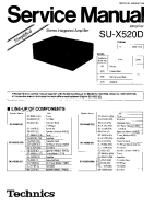 Technics - SUX-520-D - Service manual 